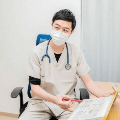 健美クリニックの医療ダイエットを受ける前の診察の様子
